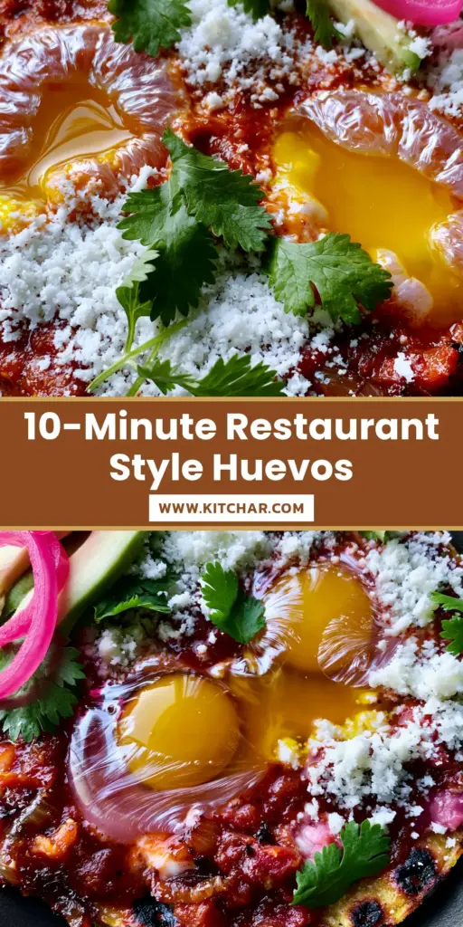 Huevos Rancheros Recipe: Authentic Roasted Salsa and Charred Corn Tortillas 4 A single serving of authentic huevos rancheros in a cast iron skillet with charred tortillas, runny yolks, and chunky red sauce.