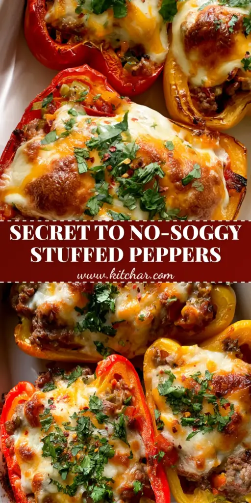 Stuffed Bell Peppers Recipes: The Ultimate Cheesy Ground Beef Guide 4 A top-down view of three halved stuffed bell peppers with melted bubbly mozzarella and golden brown spots in a white dish. (Stuffed Bell Peppers Recipes)