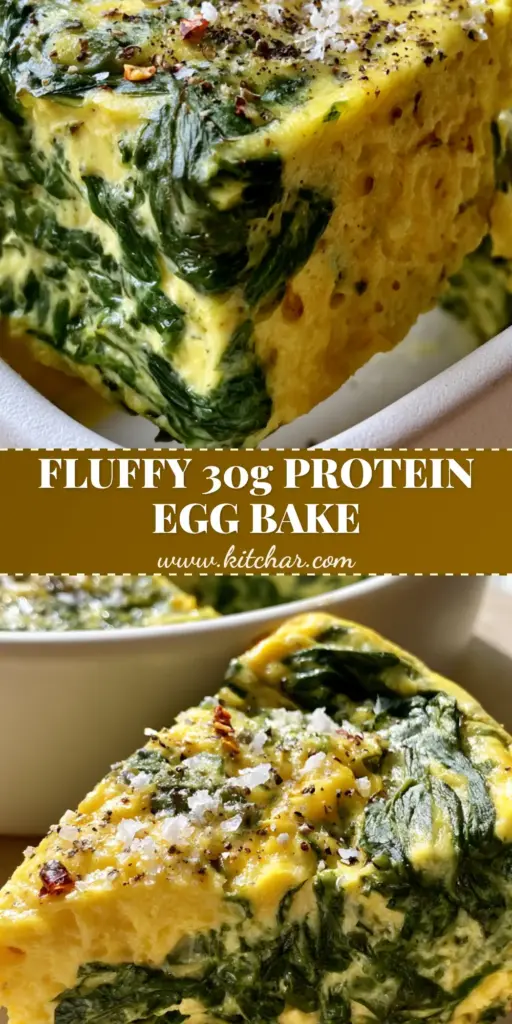 Spinach Cottage Cheese Egg Bake: The Ultimate High-Protein Soufflé-Style Breakfast 4 A handheld smartphone photo showing a thick, airy slice of Spinach Cottage Cheese Egg Bake with deep green spinach ribbons and a golden-brown top.
