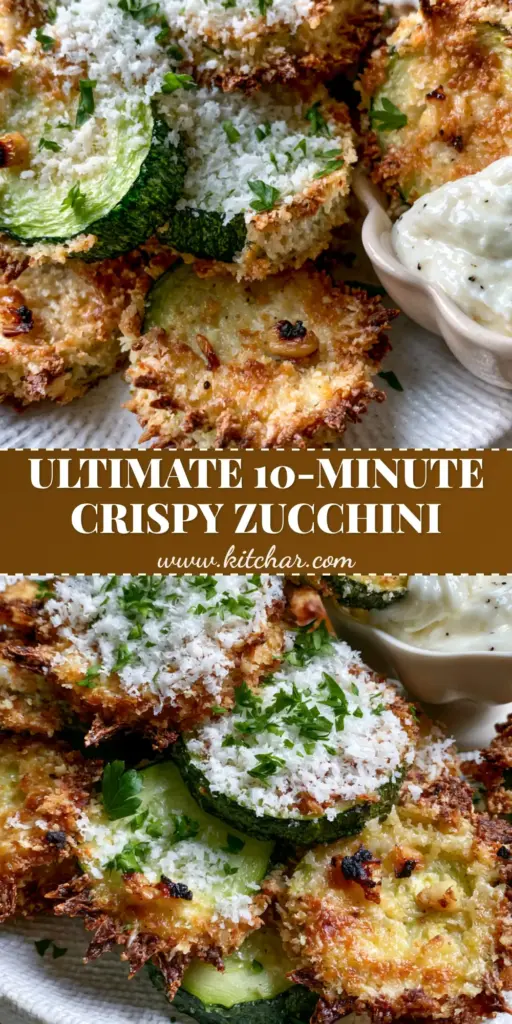 Zucchini Side Dishes: The Crispiest Garlic Parmesan Air Fried Rounds 3 A stack of crispy air-fried zucchini side dishes with a golden-brown panko crust and a bowl of garlic aioli for dipping.