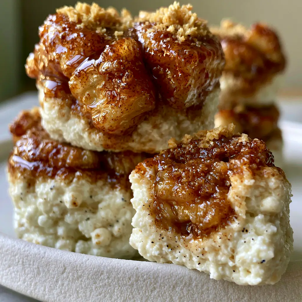 Cinnamon Apple Cottage Cheese Bites: The Ultimate High-Protein Gourmet Snack 2 Extreme macro close-up of a Cinnamon Apple Cottage Cheese Bite cut in half to show the creamy interior and gooey apple center with cinnamon syrup. (Cinnamon Apple Cottage Cheese Bites)